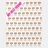 Couverture Polaire Gold Grooming Pet Personalized Elegant Collection (Devant)