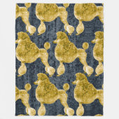 Couverture Polaire Gold Poodle Night Grey (Devant)