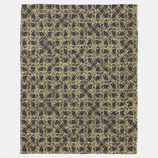 Couverture Polaire Gold Scratch Golden Modern Glamor Unique Élégant (Devant)