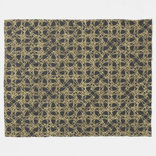 Couverture Polaire Gold Scratch Golden Modern Glamor Unique Élégant (Devant (Horizontal))