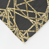 Couverture Polaire Gold Scratch Golden Modern Glamor Unique Élégant (Coin)