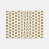 Couverture Polaire Gold Starburst Motif moderne du milieu du siècle (Devant (Horizontal))