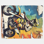 Couverture Polaire "Golden Adrenaline Ride" (Devant (Horizontal))