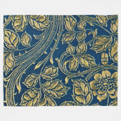 Couverture Polaire Golden Blossom Elegance  Fleece Blanket (Devant (Horizontal))