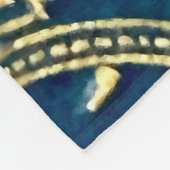 Couverture Polaire Golden Blossom Elegance  Fleece Blanket (Coin)