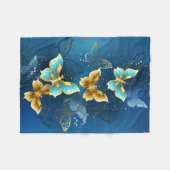 Couverture Polaire Golden butterflies (Devant (Horizontal))