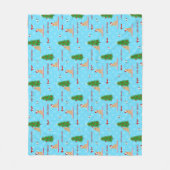 Couverture Polaire Golden Christmas Beach Day Fleece Blanche (Devant)