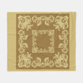 Couverture Polaire Golden Coffee Carré (Devant (Horizontal))