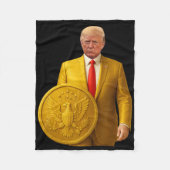 Couverture Polaire Golden Dome Trump Great American Map Patriotic 4th (Devant)