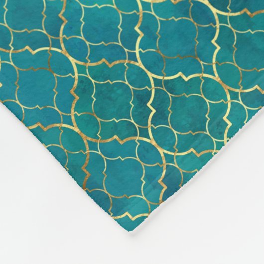 Couverture Polaire Golden Emerald Geometry (Coin)