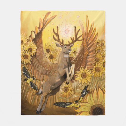Couverture Polaire Golden Feilds Mule Deer (Devant)