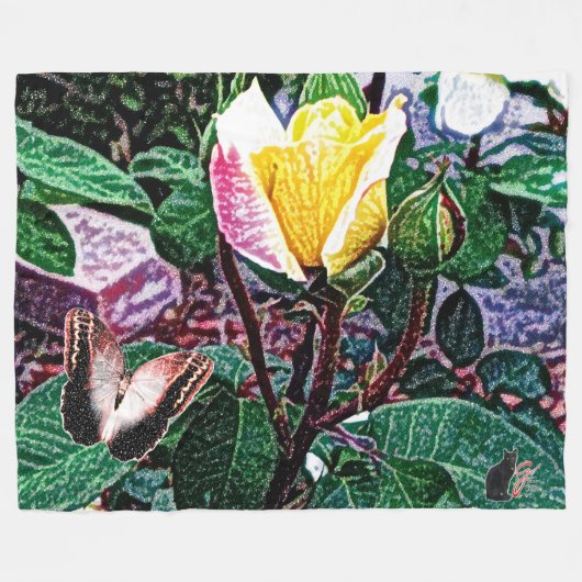 Couverture Polaire Golden Flame (Devant (Horizontal))