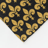 Couverture Polaire Golden Fleur de Lis (Coin)