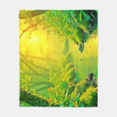 Couverture Polaire Golden Forest Stream Peaceful Art (Devant)