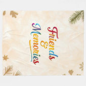 Couverture Polaire "Golden Friendship Moments" (Devant (Horizontal))