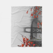 Couverture Polaire Golden gate bridge noir et blanc (Devant)