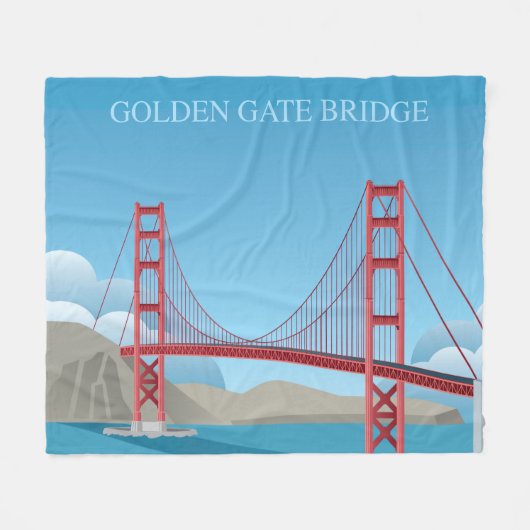 Couverture Polaire Golden gate bridge | San Francisco (Devant (Horizontal))