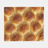 Couverture Polaire Golden Harmony – Soft & Warm Bread Texture Art (Devant (Horizontal))