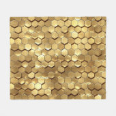 Couverture Polaire Golden Honeycomb 3D Render Texture (Devant (Horizontal))