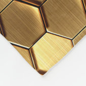 Couverture Polaire Golden Honeycomb 3D Render Texture (Coin)