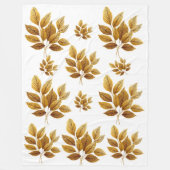 Couverture Polaire Golden Leaf Luxe (Devant)