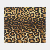 Couverture Polaire Golden Leopard Chic 🐆 (Devant (Horizontal))