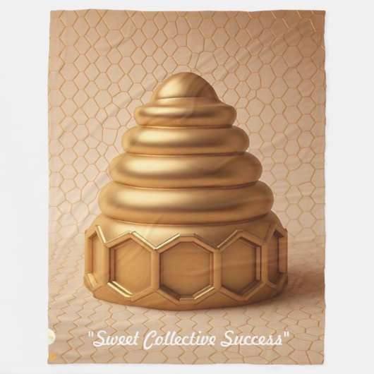 Couverture Polaire "Golden Light Designs" (Devant)