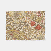 Couverture Polaire Golden Lily Version Motif 2 Par William Morris (Devant (Horizontal))