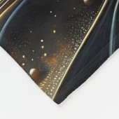Couverture Polaire Golden Lotus Radiance - Conception mystique Abstra (Coin)