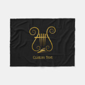 Couverture Polaire Golden lyre (Devant (Horizontal))