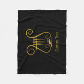 Couverture Polaire Golden lyre (Devant)