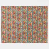 Couverture Polaire Golden Pheasant Retro (Devant (Horizontal))