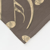 Couverture Polaire Golden Plectron - Design élégant pour les mélomane (Coin)