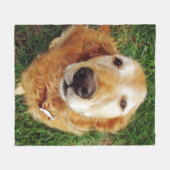 Couverture Polaire Golden Retriever (Devant (Horizontal))
