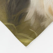 Couverture Polaire Golden Retriever avec oeufs de Pâques (Coin)