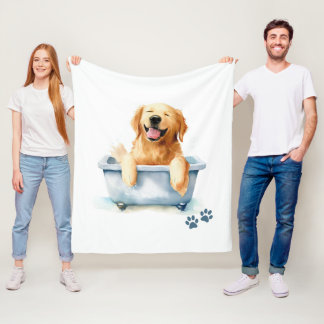 Couverture Polaire Golden Retriever Chien