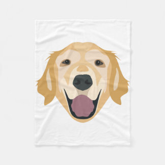 Couverture Polaire Golden retriever d'illustration