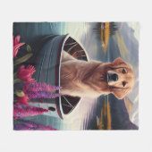 Couverture Polaire Golden Retriever sur une pagaie : une aventure Pit (Devant (Horizontal))