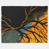 Couverture Polaire Golden Roots and Twilight Tree (Devant (Horizontal))