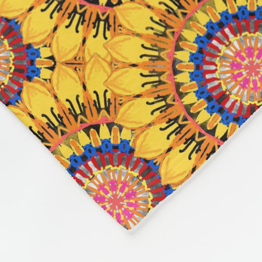 Couverture Polaire Golden sunburst (Coin)