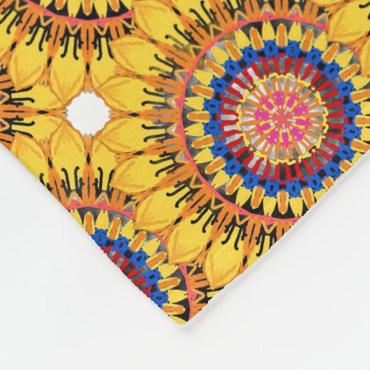 Couverture Polaire Golden sunburst  (Coin)