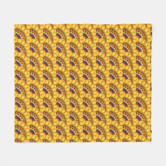 Couverture Polaire Golden sunburst  (Devant (Horizontal))