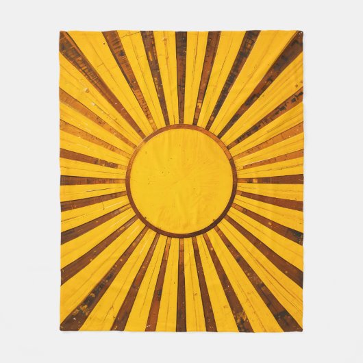 Couverture Polaire Golden Sunburst (Devant)