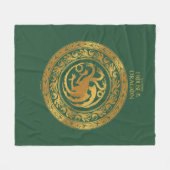 Couverture Polaire Golden Targaryen Crest (Devant (Horizontal))