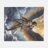 Couverture Polaire Golden Warrior of Heaven Archangel Michael (Devant (Horizontal))