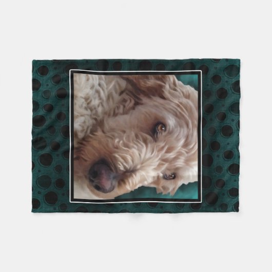Couverture Polaire Goldendoodle (Devant (Horizontal))
