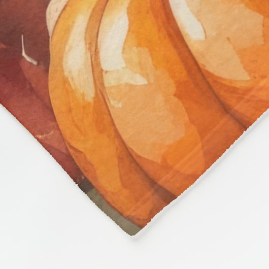 Couverture Polaire Goldendoodle À L'Automne Laisse L'Art Thanksgiving (Coin)