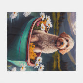 Couverture Polaire Goldendoodle on a Paddle : Une aventure Pittoresqu (Devant (Horizontal))