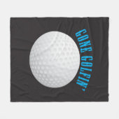 Couverture Polaire Golf Ball ⛳ 🎁 est parti Golfeur Golfing (Devant (Horizontal))