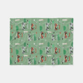 Couverture Polaire Golf Carts Moderne Golfer Golf Thème Motif (Devant (Horizontal))